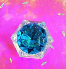 Load image into Gallery viewer, Aqua Blue Crystal Dappen dish
