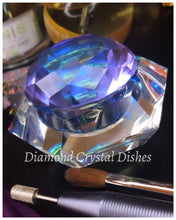 Load image into Gallery viewer, Pentagon shaped purple Crystal Dappen Dish
